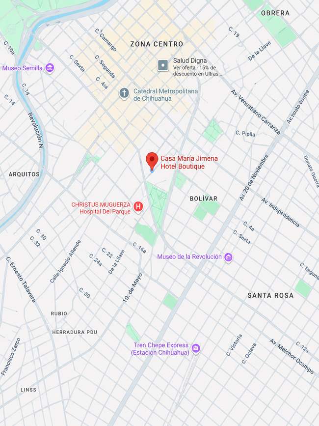 mapa casa maria jimena mini